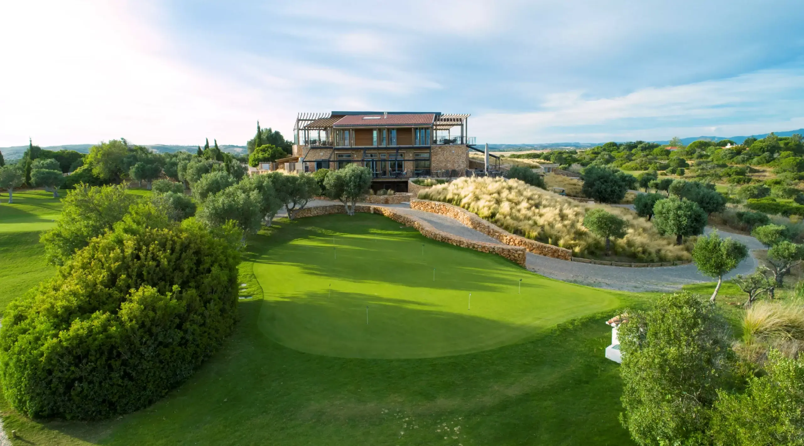 Aerial image of house