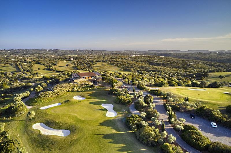 aerial view espiche golf